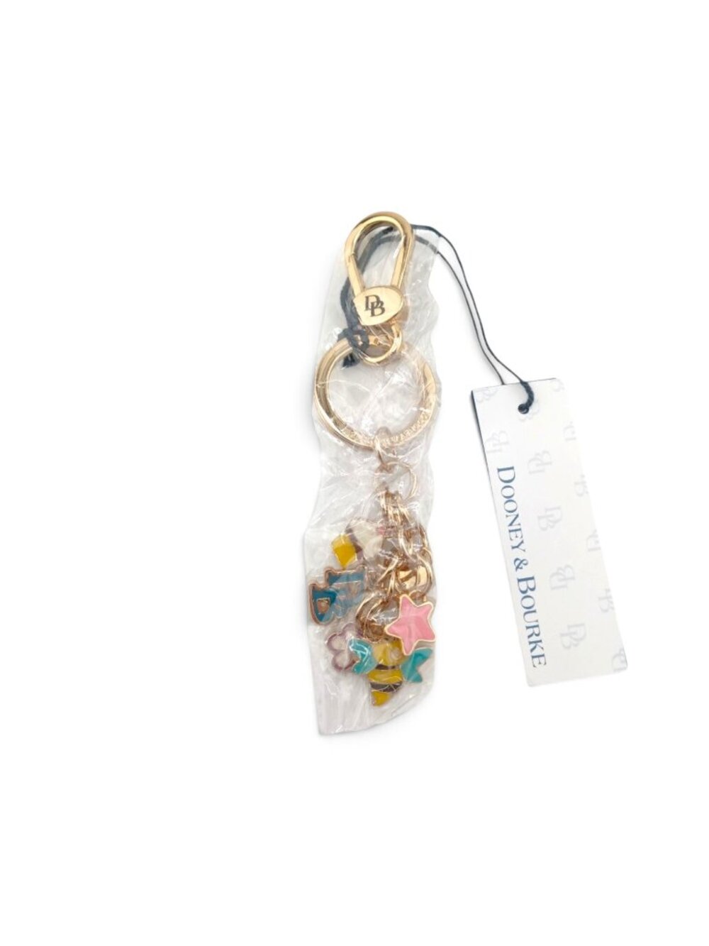 D&B Gretta Cupcake Bumblebee Purse Charm Key Ring
